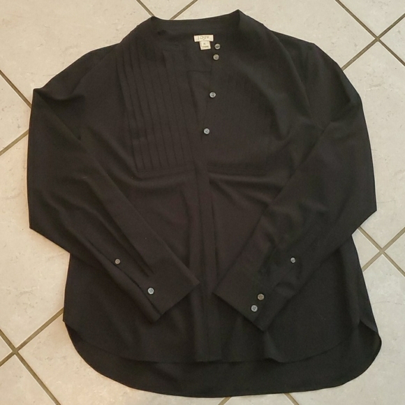 J. Crew Tops - J. Crew XL black button down long sleeve shirt